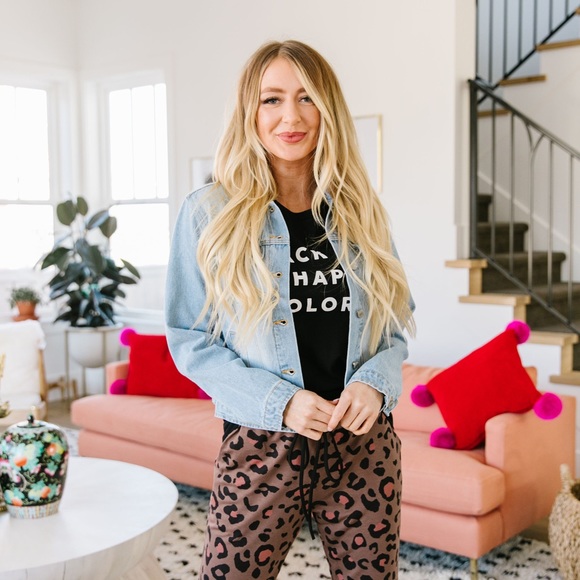 Spot of Pink Leopard Joggers - Picture 3 of 6